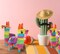6 Pack 4"X7" Mini Donkey Pinata, Little Rainbow Llama Pinata for Birthday, Cinco De Mayo, Fiestas Decorations Party Favors